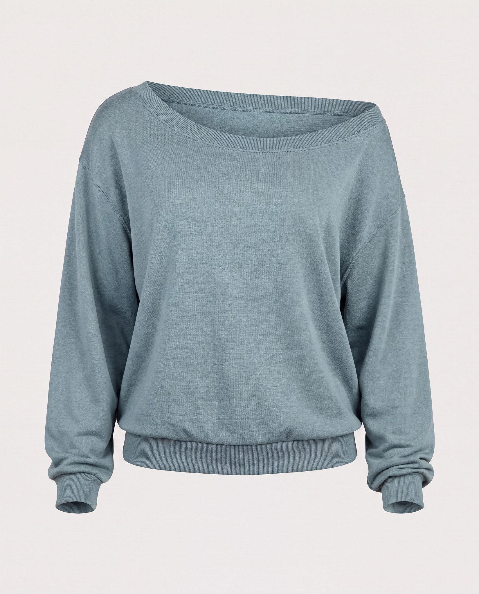 Goblin Blue $|& SEAS Brooksville One Shoulder Sweatshirt - Hanger Detail