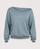 Goblin Blue $|& SEAS Brooksville One Shoulder Sweatshirt - Hanger Detail