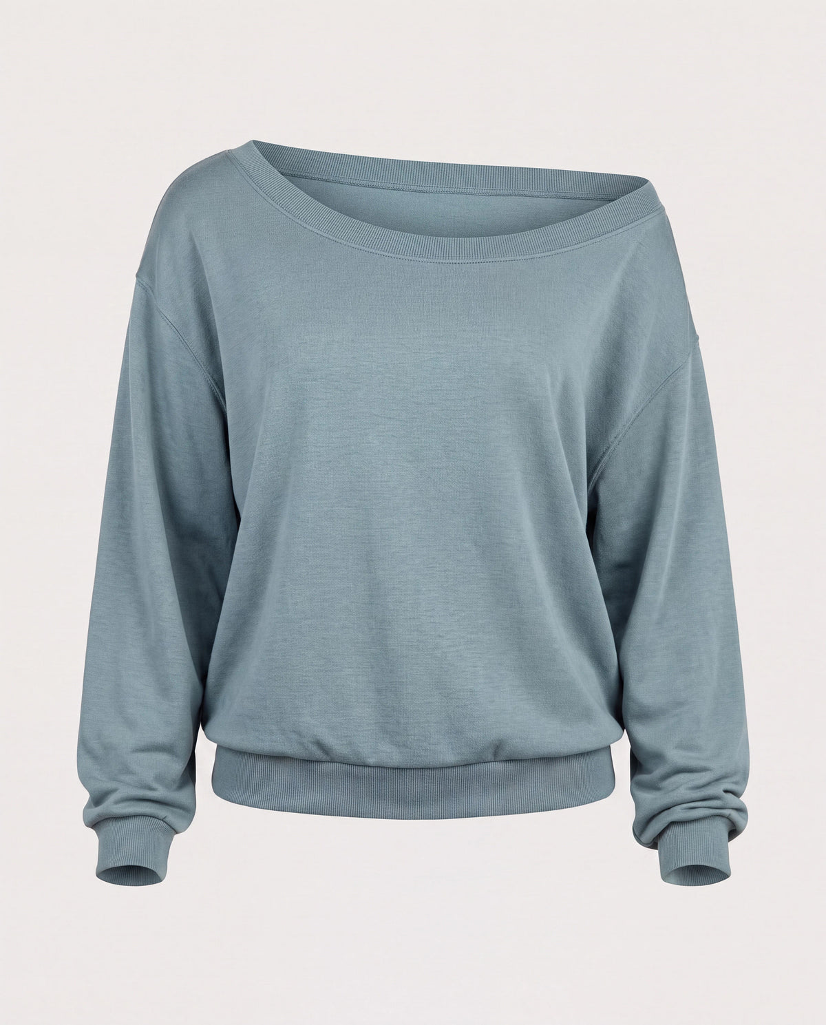 Goblin Blue $|& SEAS Brooksville One Shoulder Sweatshirt - Hanger Detail