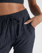 Heather Charcoal $|& Interval FlowHeather Sculpt Highland Jogger - SOF Detail