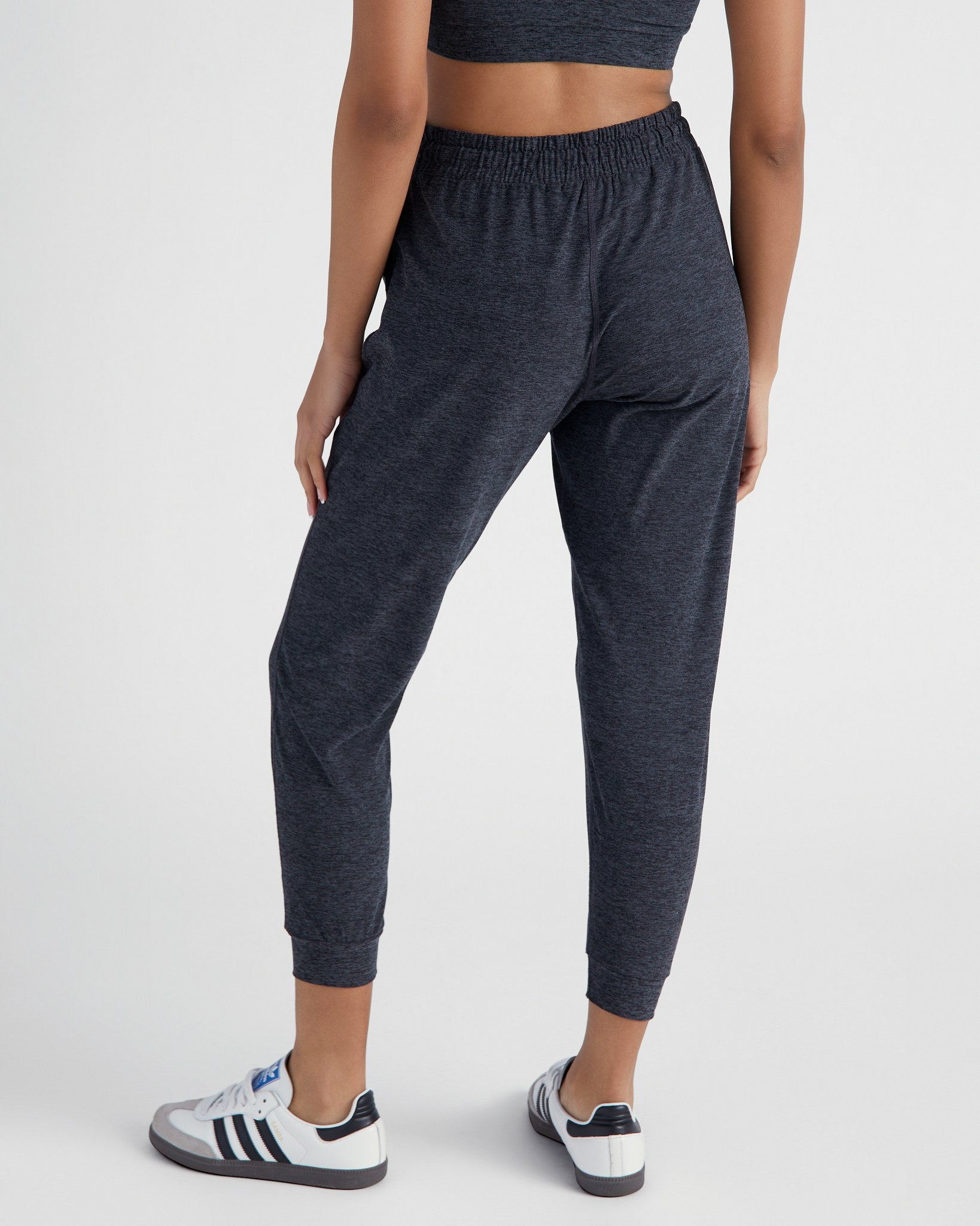Heather Charcoal $|& Interval FlowHeather Sculpt Highland Jogger - SOF Back