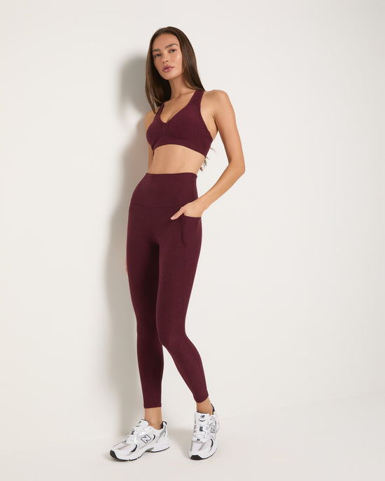 Red Wine $|& Interval Enheartened Spacedye Bra - UGC On Fig