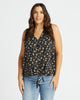 Plus Size Sleeveless Button Front Top