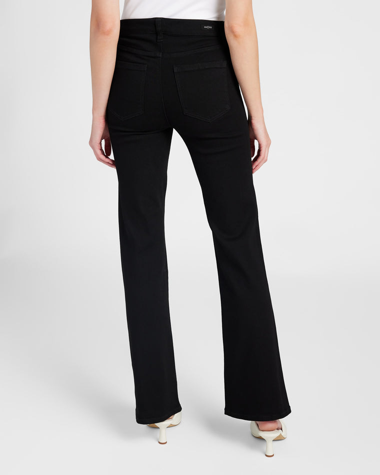 Black Rinse $|& Liverpool Lucy High Rise Bootcut Jeans - SOF Back