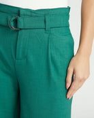 Serpentine $|& Liverpool Belted Paperbag Wide Leg Crop - SOF Detail