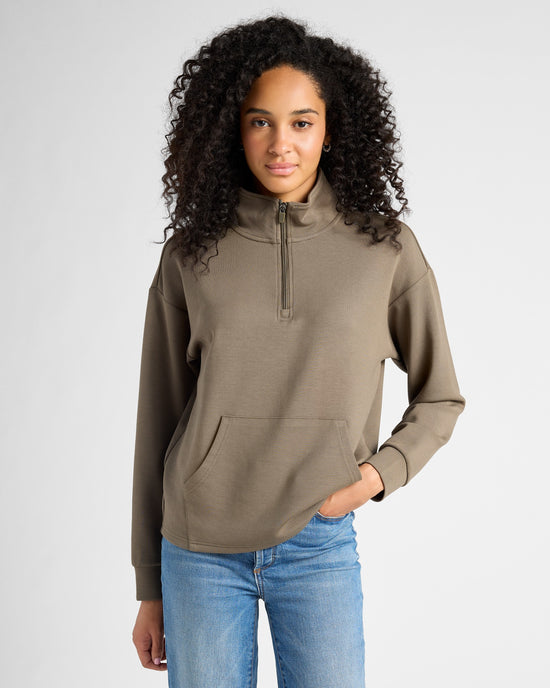 Olive Vine $|& Thread & Supply Keely Top - SOF Front