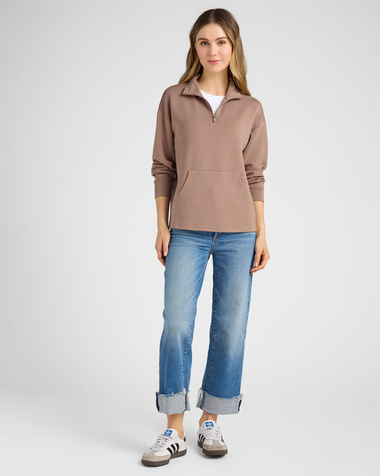 Driftwood Brown $|& Thread & Supply Keely Top - SOF Full Front