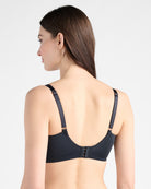 Black/Nylon $|& Skarlett Blue Entice Full Coverage Bra - SOF Back