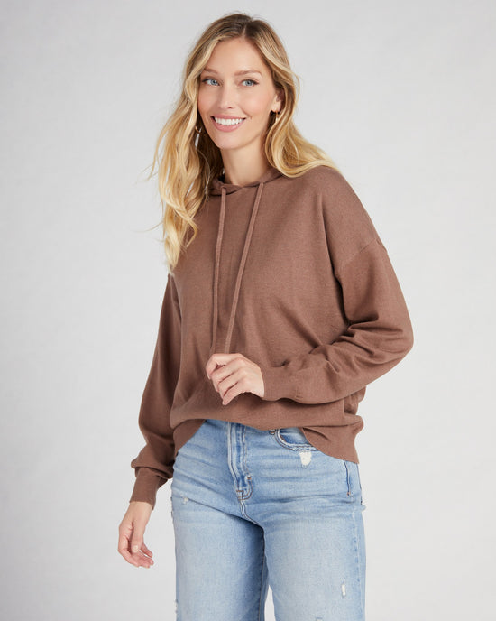 Cappuccino $|& Staccato Pullover Hoodie Sweater - SOF Front
