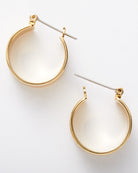 Gold $|& Luv AJ Positano Hoops - Hanger Detail