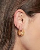 Gold $|& Luv AJ Positano Hoops - VOF Side