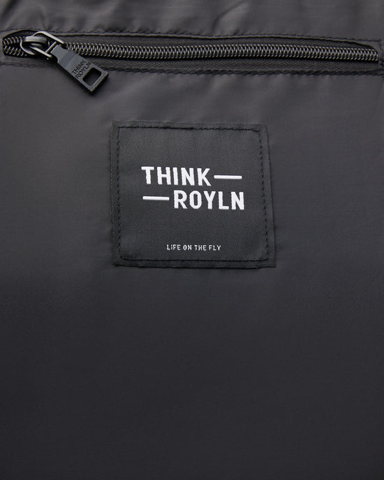 Colorblock Black Patent/Black Nylon $|& Think Royln Junior Wingman Bag - Hanger Detail
