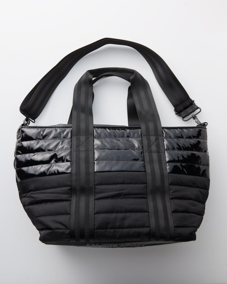 Colorblock Black Patent/Black Nylon $|& Think Royln Junior Wingman Bag - Hanger Front