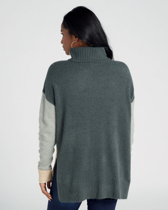 Nomad $|& Tribal Colorblock Turtleneck Sweater - SOF Back