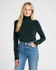 Turtle Neck Sweater w/Button Detail