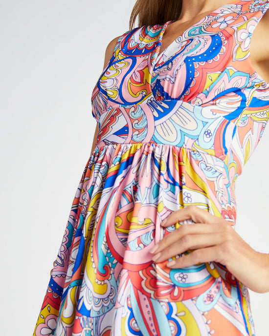 Summer Paisley $|& Va Va by Joy Han Luna Sleeveless Dress - SOF Detail