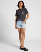 Vintage Black $|& Lulusimon Not Drinking Alone Oversized Vintage Tee - SOF Full Front