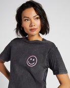 Vintage Black $|& Lulusimon Not Drinking Alone Oversized Vintage Tee - SOF Detail