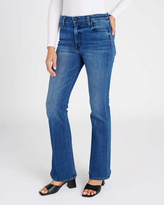 Dark Blue $|& L.T.J Bella Mid Rise Flare - SOF Front