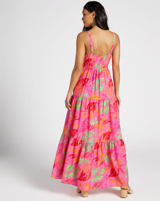 Pretty in Pink $|& Skies Are Blue Tropical Dress - SOF Back
