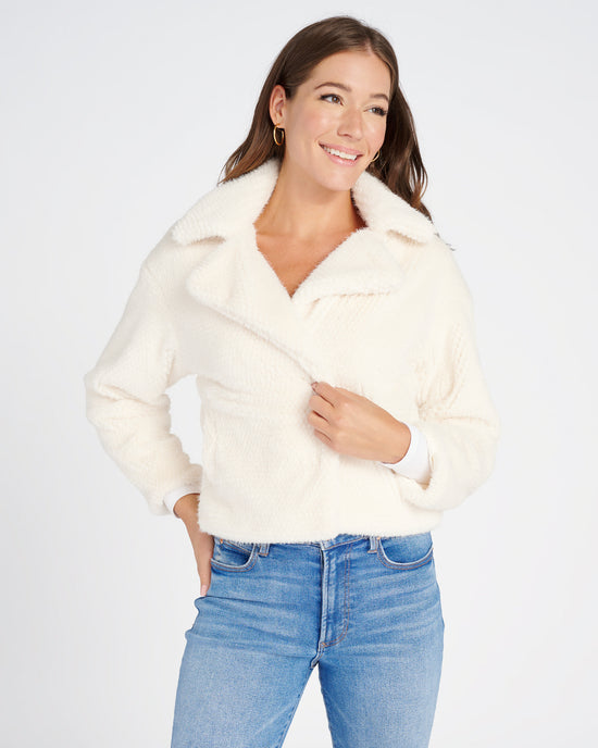 White $|& Molly Bracken Faux Fur Jacket - SOF Front
