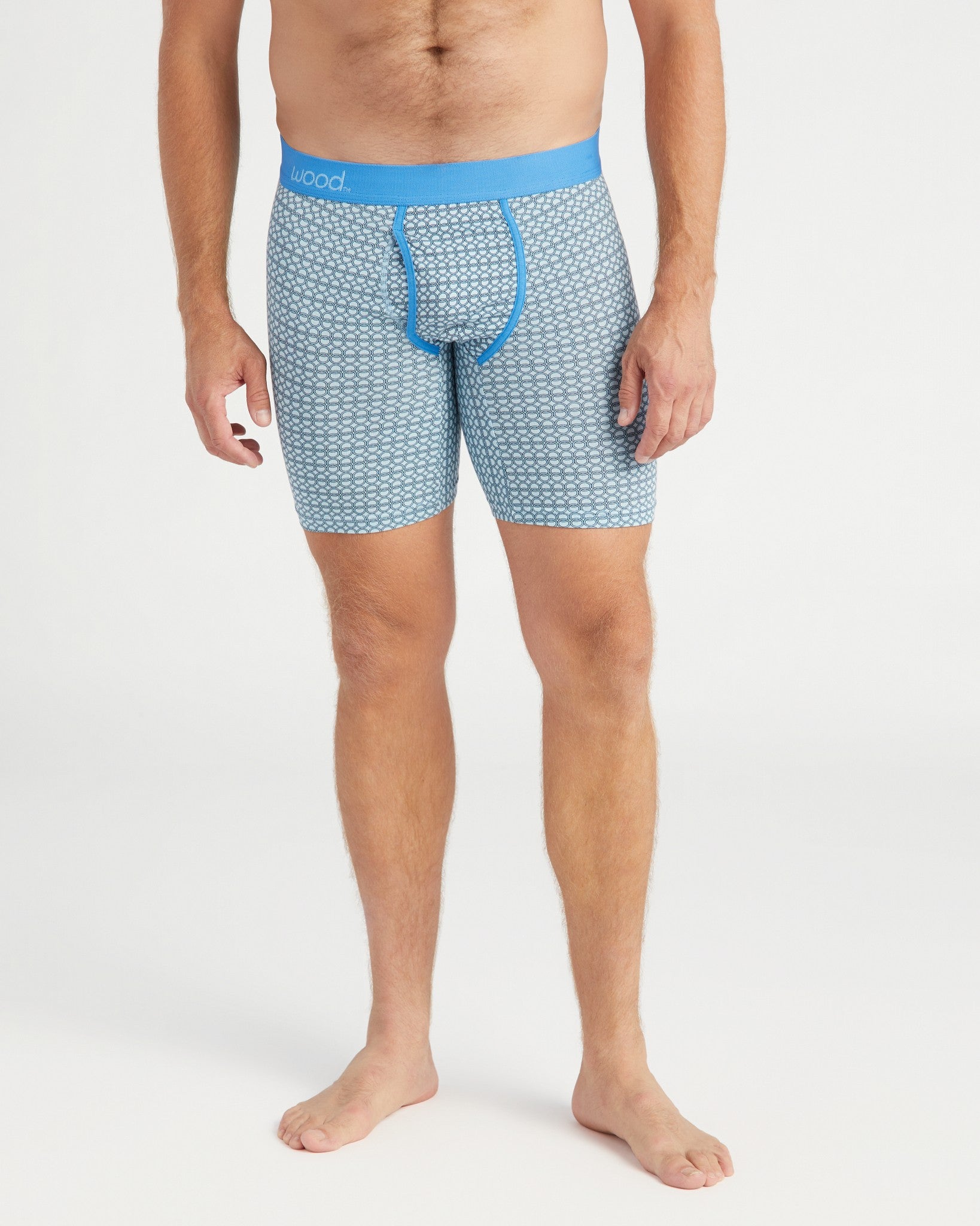 Steel Blue Rings $|& Wood Underwear Biker Brief - SOF Front