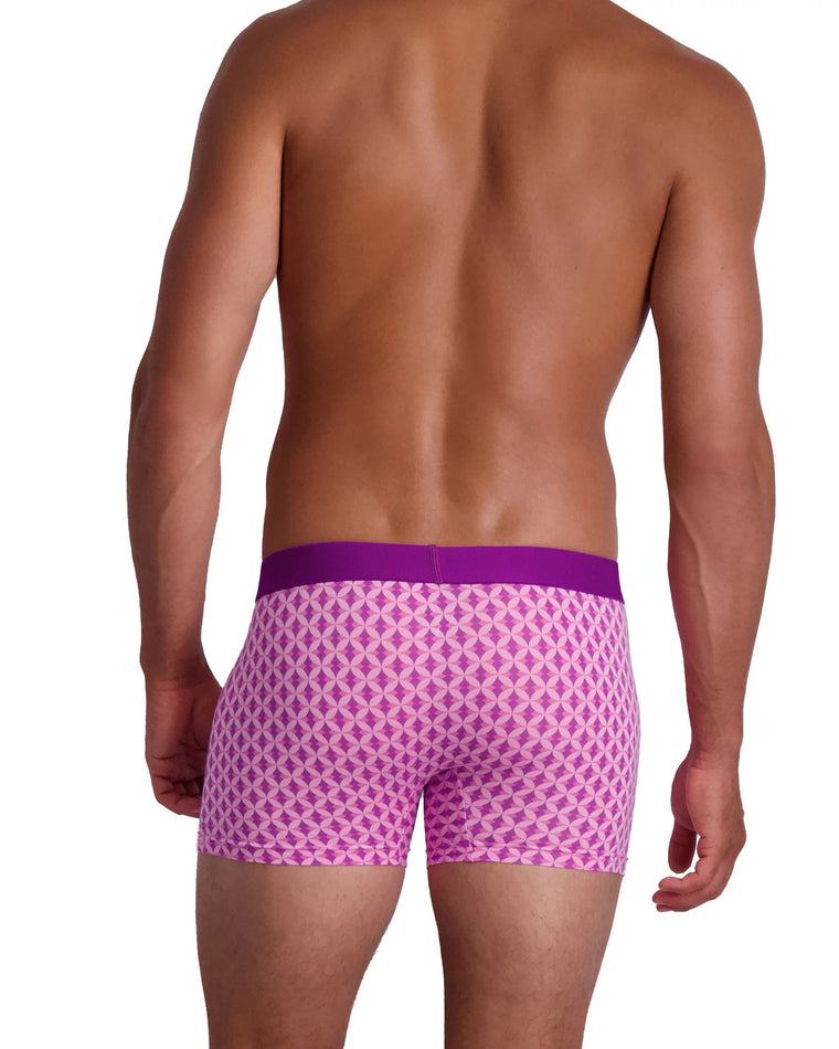 Purple Interlock Purple $|& Wood Underwear Boxer Brief - VOF Back