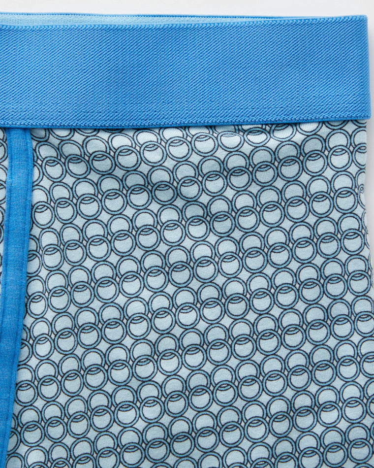 Steel Blue Rings Grey $|& Wood Underwear Boxer Brief - Hanger Detail