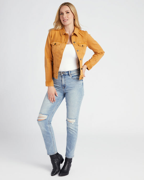 Amber Dawn $|& Liverpool Classic Jean Jacket - SOF Full Front