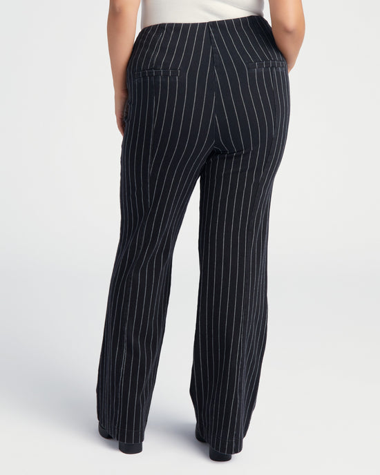 Midtown Black Pinstripe $|& Lysse Denim Trouser Pattern - SOF Back