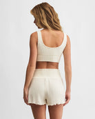Bone $|& Z Supply Zoe Ribbed Tank Bra - Hanger Side