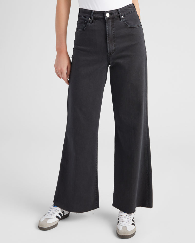 Black $|& Dear John Fiona Wide Leg Jeans - SOF Front