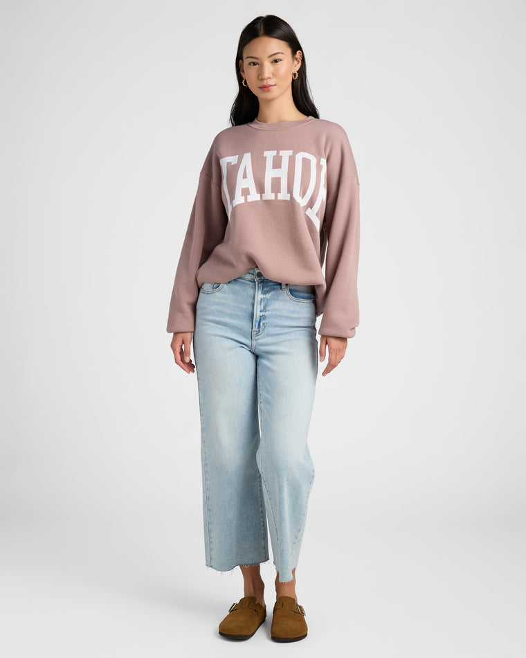 Twilight Mauve $|& Project Social T Tahoe Sweatshirt - SOF Full Front