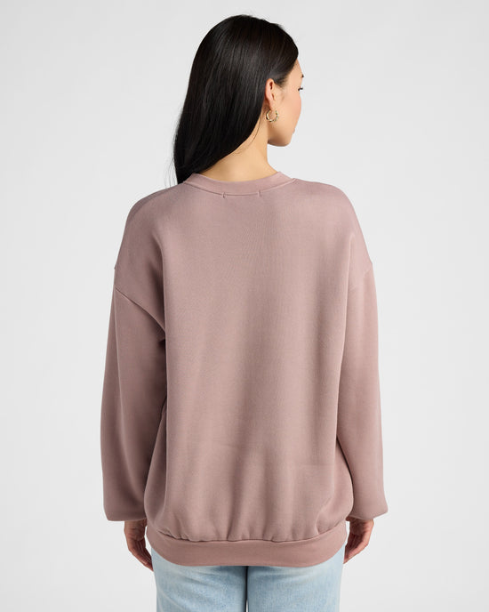 Twilight Mauve $|& Project Social T Tahoe Sweatshirt - SOF Back