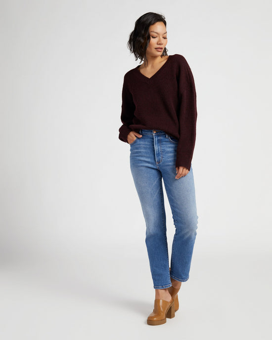 Red Wine $|& Thread & Supply Maria Sweater - SOF Full Front