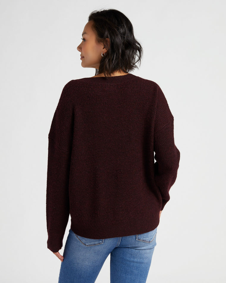 Red Wine $|& Thread & Supply Maria Sweater - SOF Back