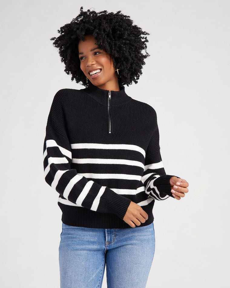 Black White $|& Thread & Supply Russel Pullover - SOF Front