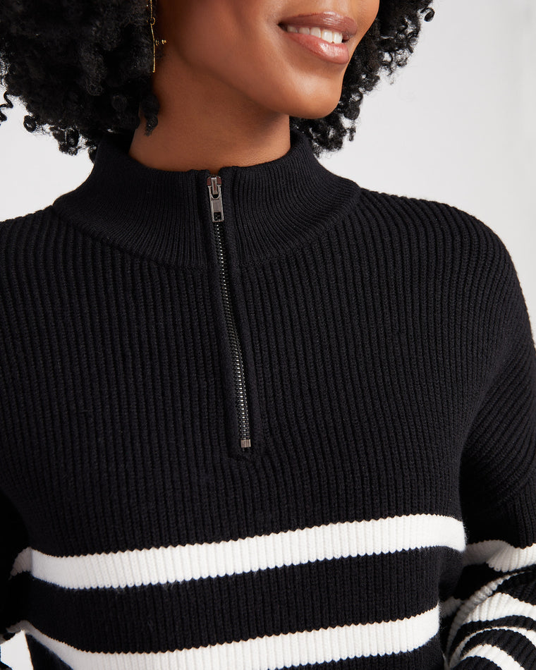 Black White $|& Thread & Supply Russel Pullover - SOF Detail