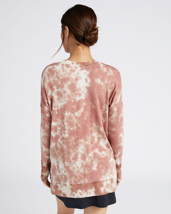 Etruscan Red $|& Interval Tie Dye Unwind Pullover - SOF Back