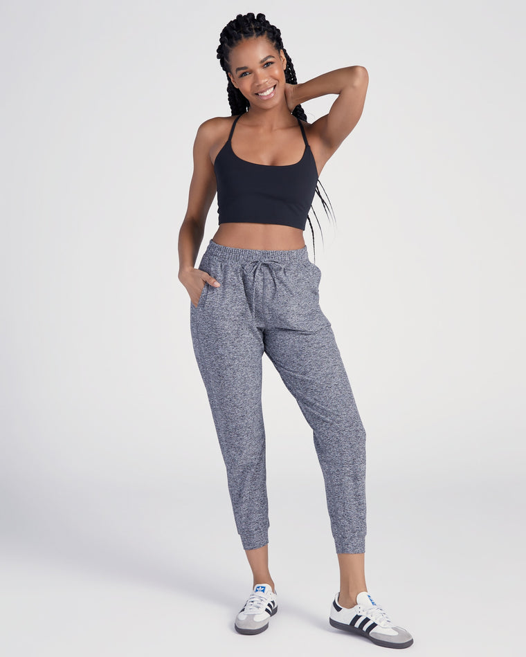 Heather Grey $|& Interval Highland Spacedye Jogger - SOF Full Front