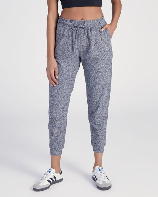 Heather Grey $|& Interval Highland Spacedye Jogger - SOF Front