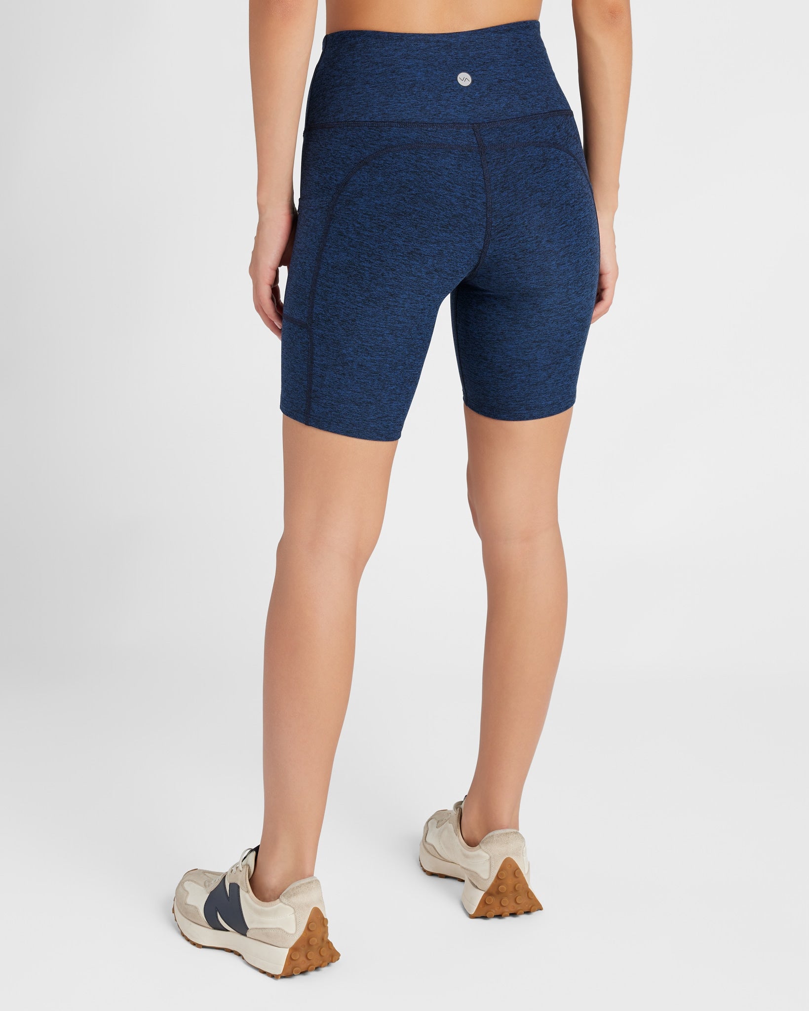 Iris Black $|& Interval FlowHeather Sculpt Pocket Bike Short - SOF Back