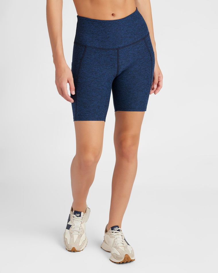 Iris Black Blue $|& Interval Spacedye Pocket Bike Short - SOF Front