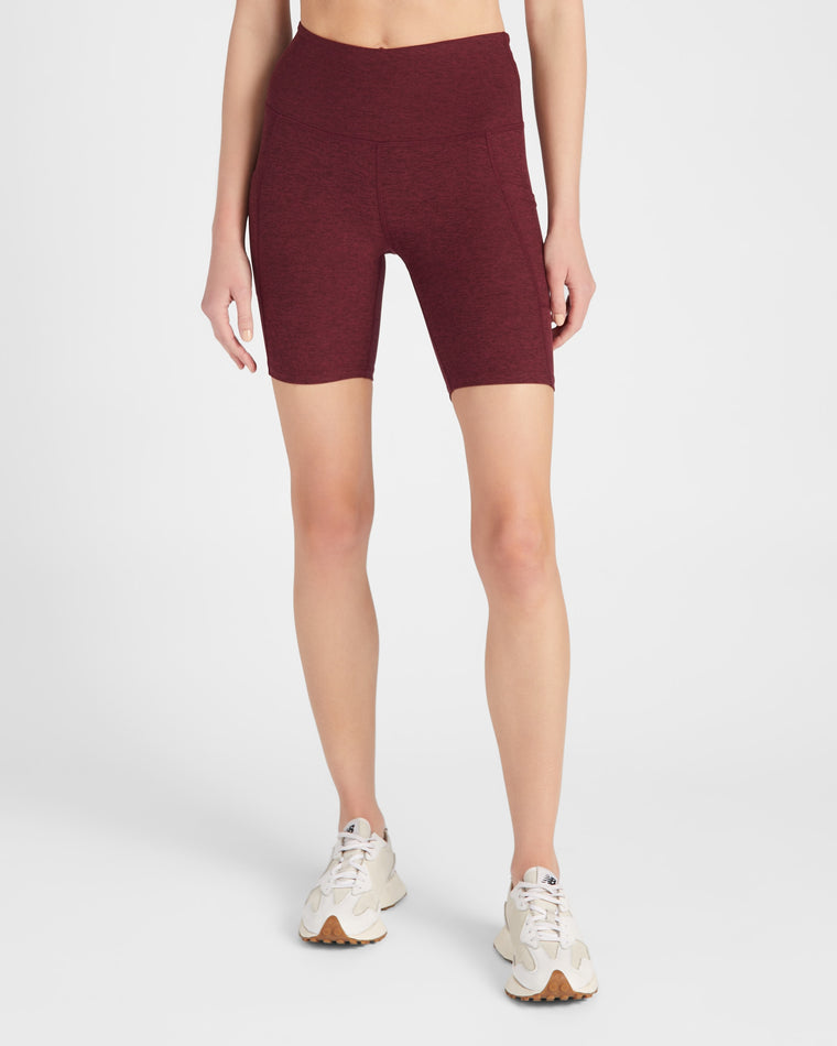 Red Wine $|& Interval Spacedye Pocket Bike Short - SOF Front