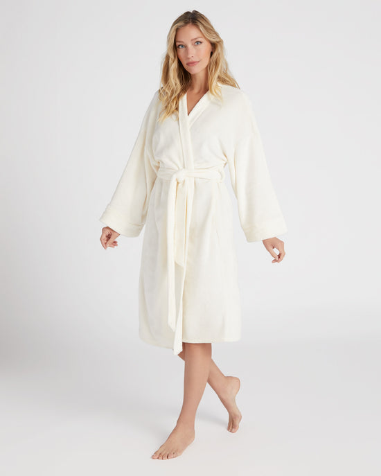 Sugar $|& Bobeau Sleepwear Long Sleeve Plush Robe - SOF Front