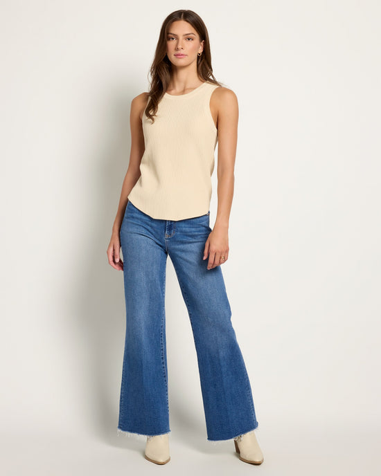 Birch $|& Another Love Cora High Neck Sleeveless Ribbed Top - UGC On Fig