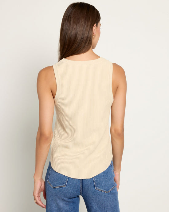 Birch $|& Another Love Cora High Neck Sleeveless Ribbed Top - SOF Back