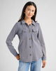 Washed Shirt Jacket