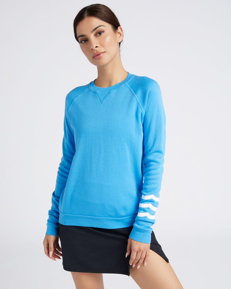Wave Blue $|& Sol Angeles Waves Pullover - SOF Front
