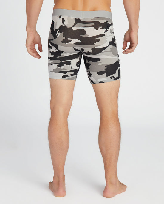 Ghost Camo Grey $|& Wood Underwear Biker Brief - SOF Back